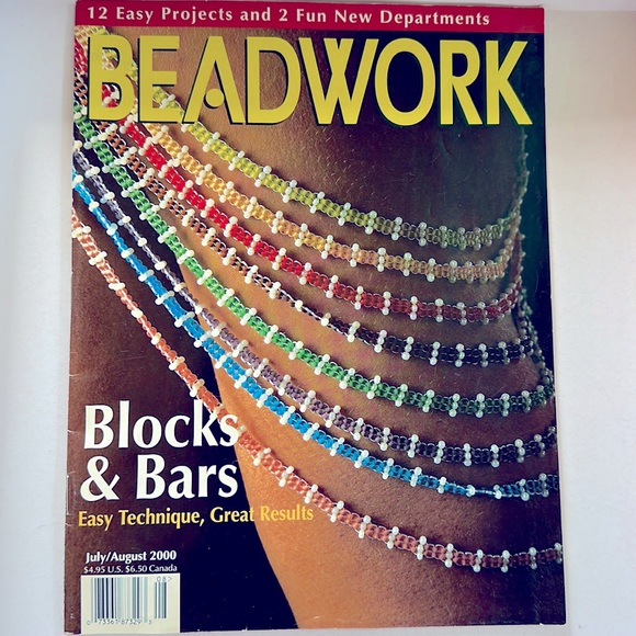 BEADWORK MAGAZINE 2 ISSUES YEAR 2000 - Picture 6 of 9